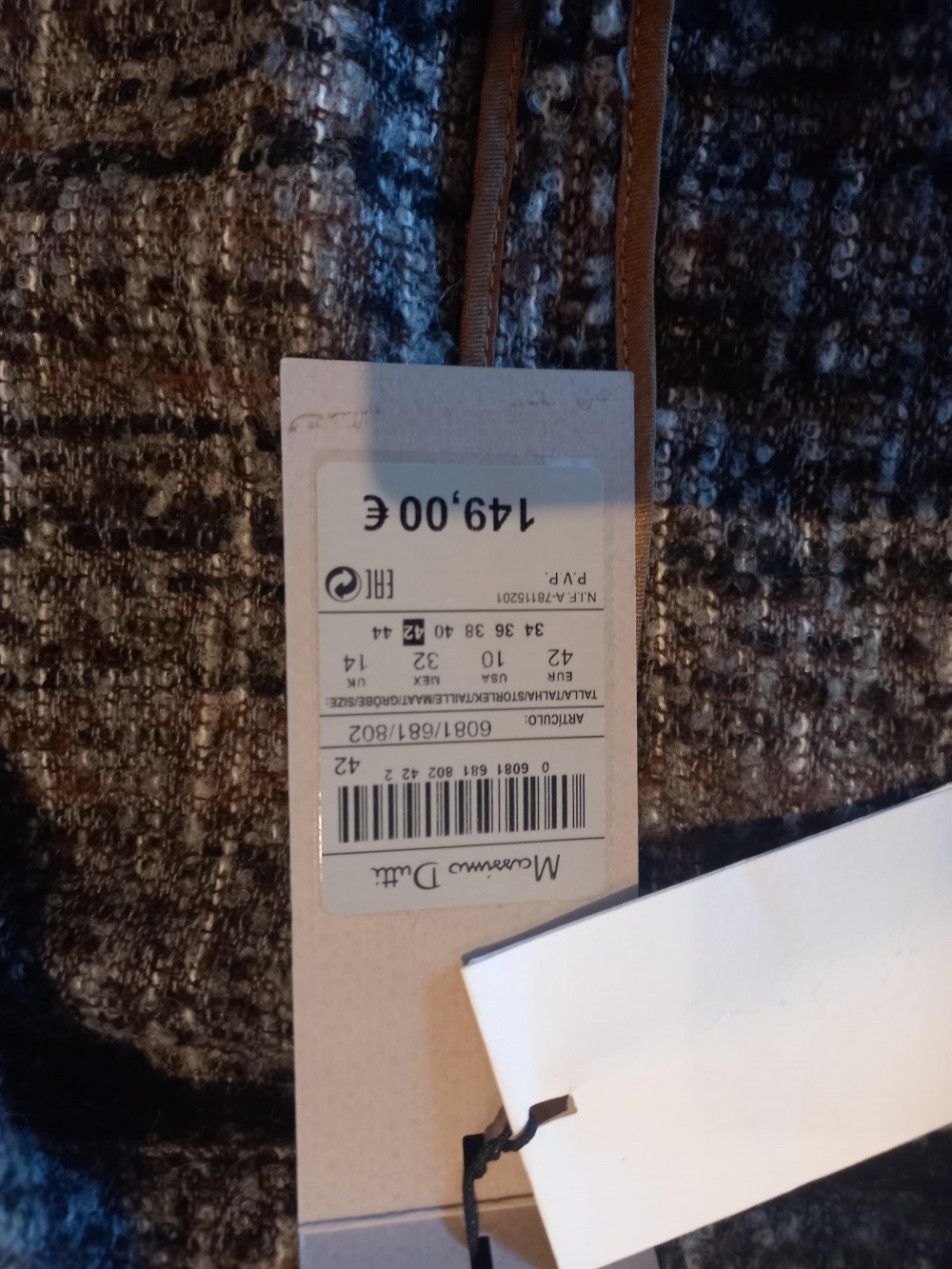 Пиджак Massimo dutti, 48 размер