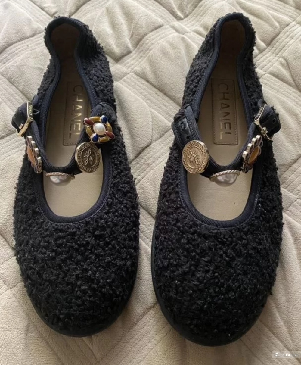 Балетки в стиле Chanel, 38