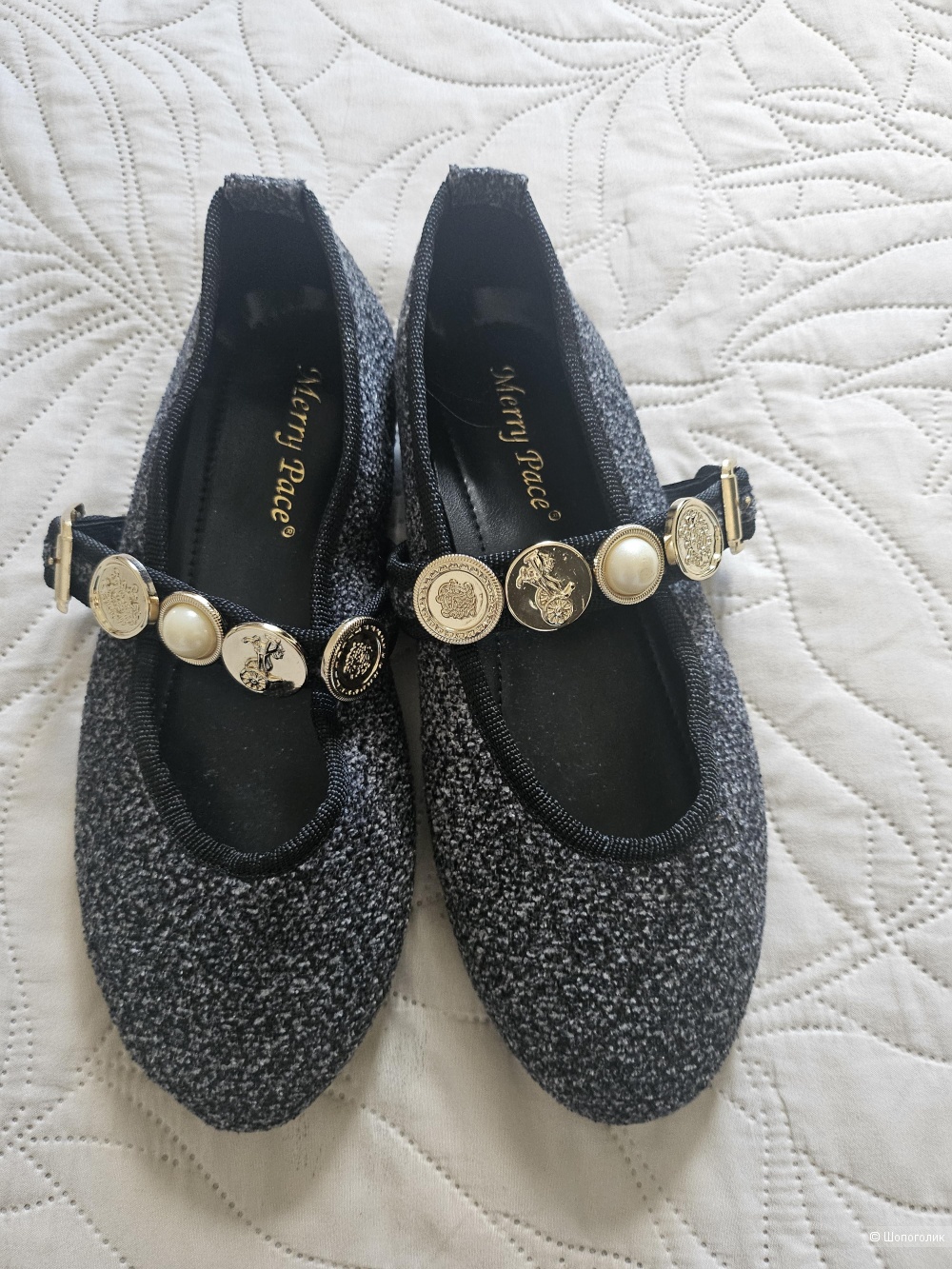 Балетки в стиле Chanel, 38