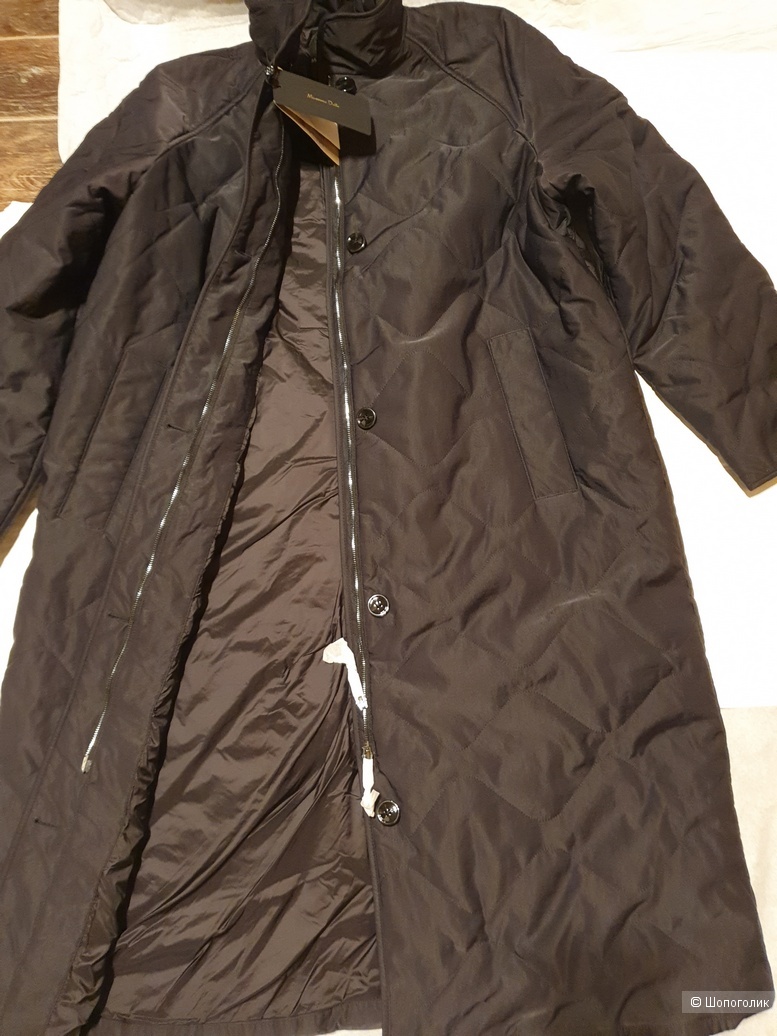 Стеганое пальто\пух Massimo Dutti М