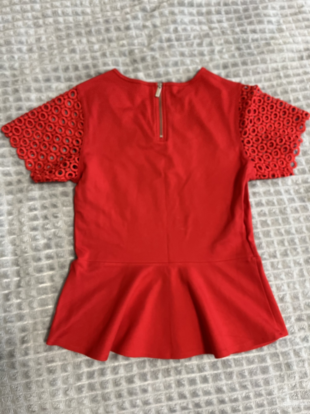 Красный топ с баской Karen Millen, S