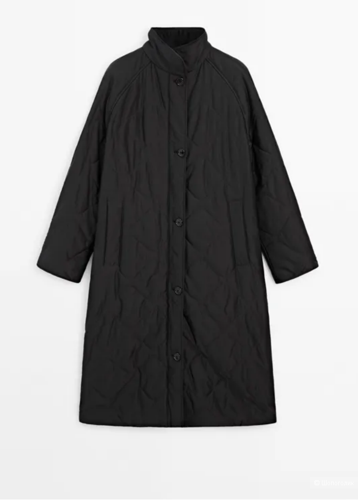Стеганое пальто\пух Massimo Dutti М