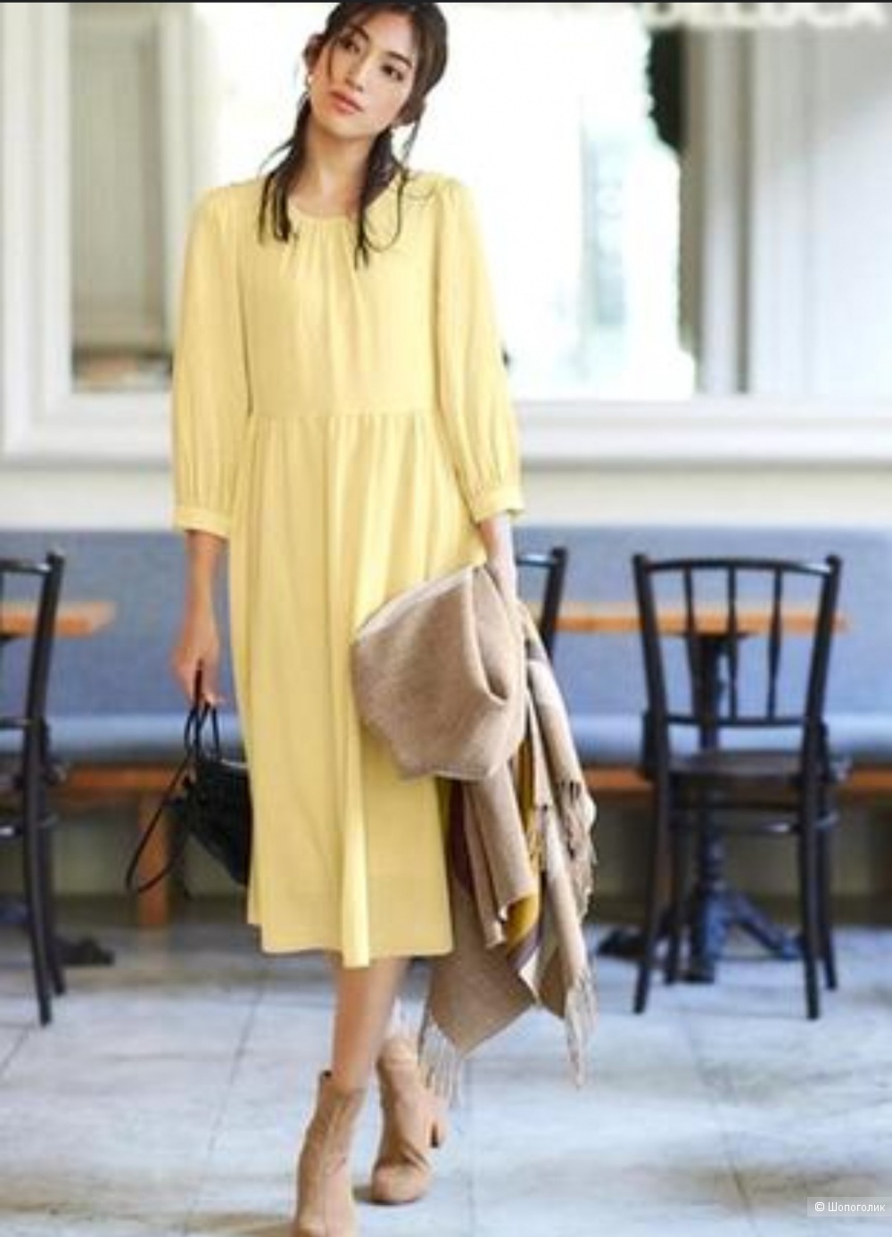 Платье с комбинацией Uniqlo S