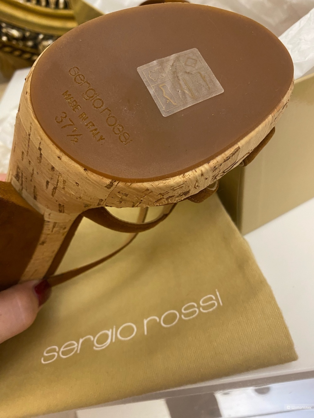 Сабо Sergio Rossi.Размер 37 1/2.