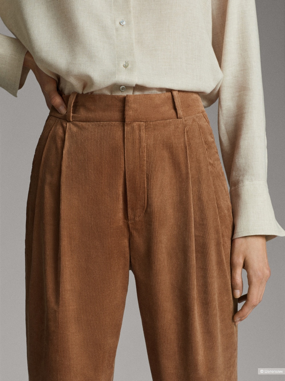 Вельветовые брюки Massimo Dutti/44-46