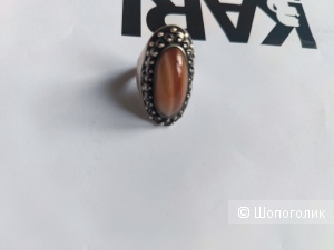 Кольцо с натуральным камнем