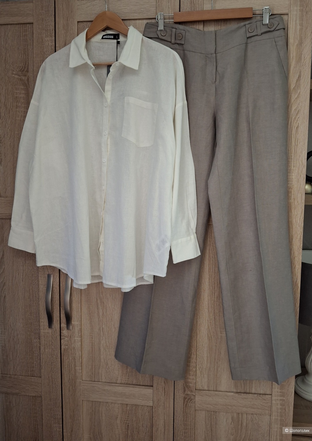Льняные брюки M&S/46-48