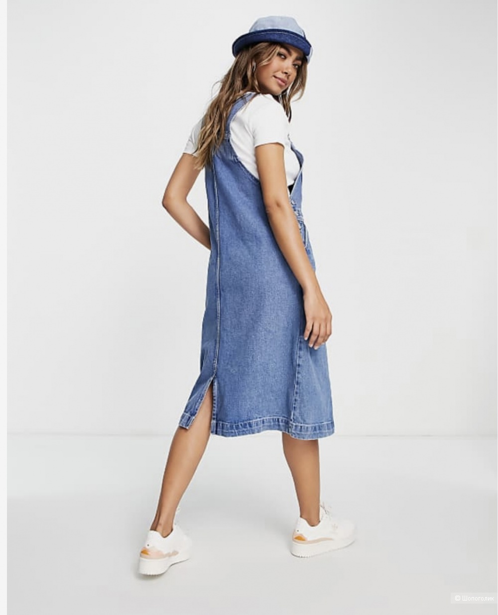 Женское джинсовое платье monki,40-42 росс.размер