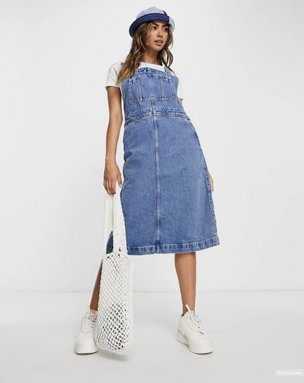 Женское джинсовое платье monki,40-42 росс.размер