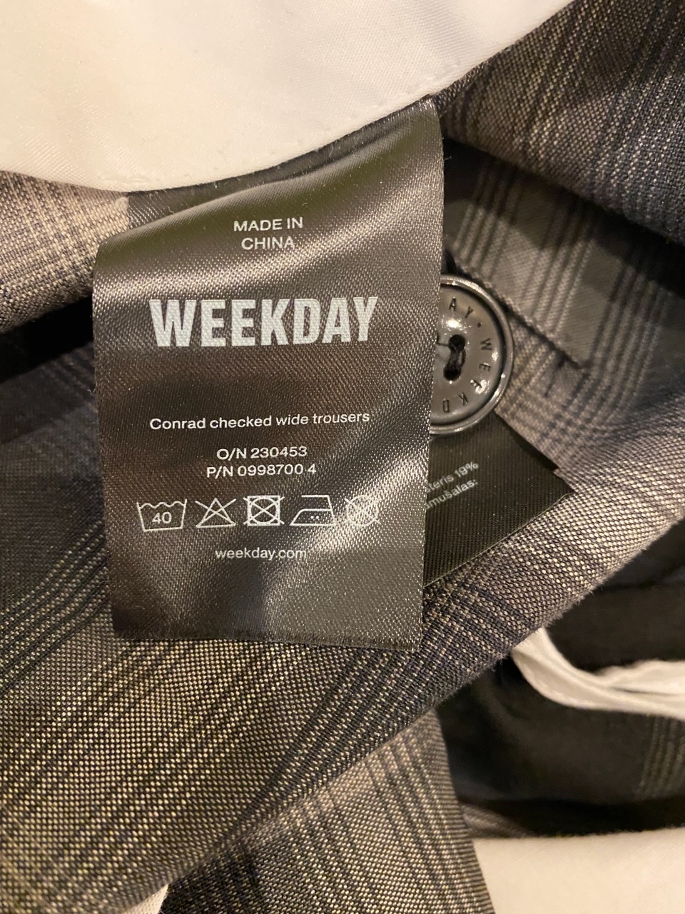 Брюки Weekday, размер 46-48