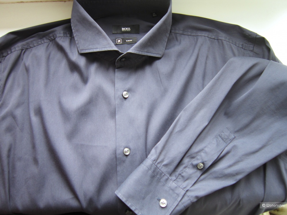 Рубашка, BOSS Hugo Boss , ворот 42, L, XL.