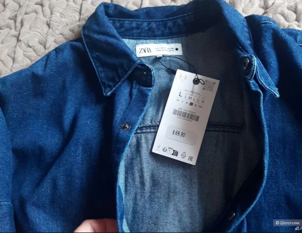 Платье джинсовое Zara р. L /48/