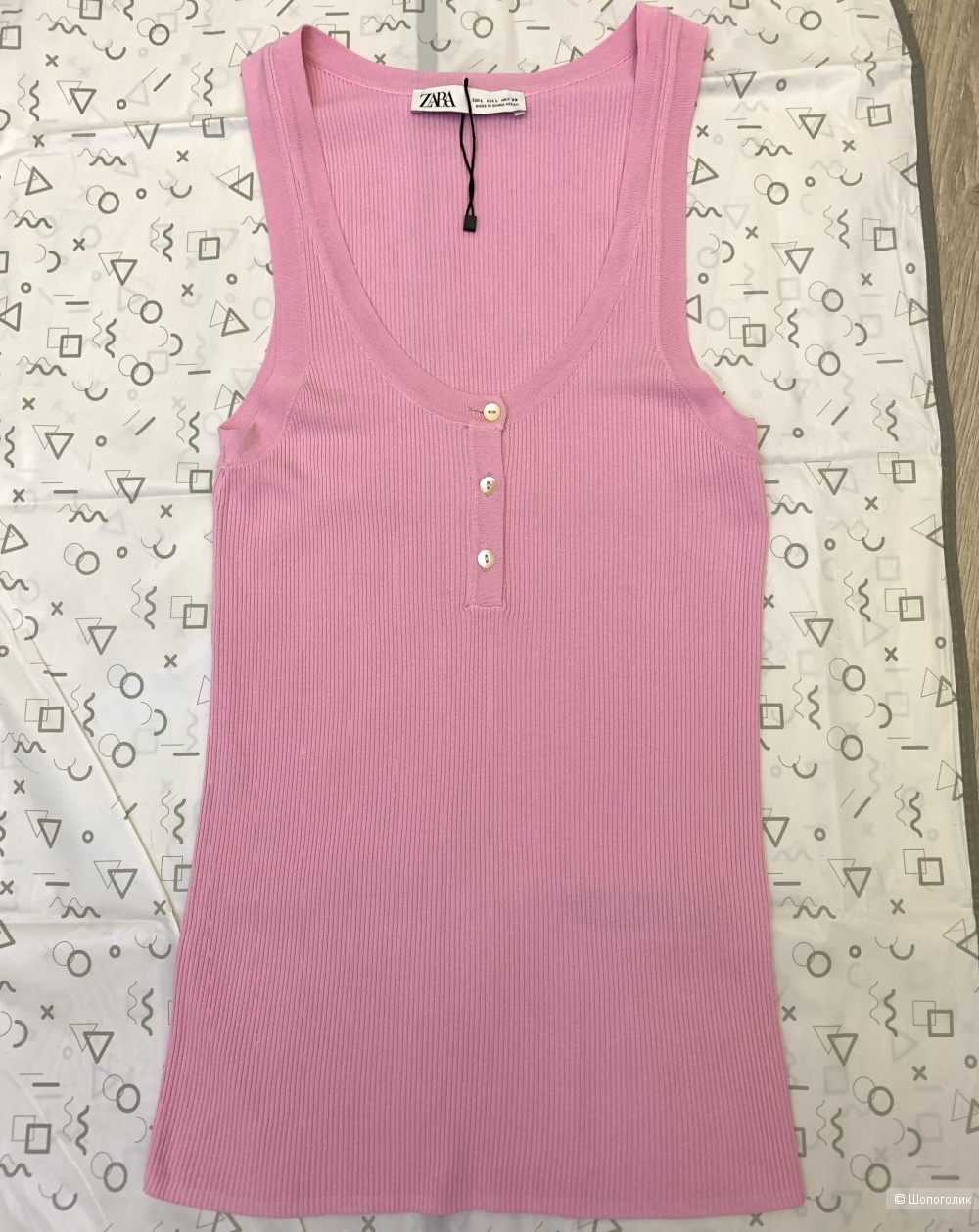 Майка топ в рубчик Zara L