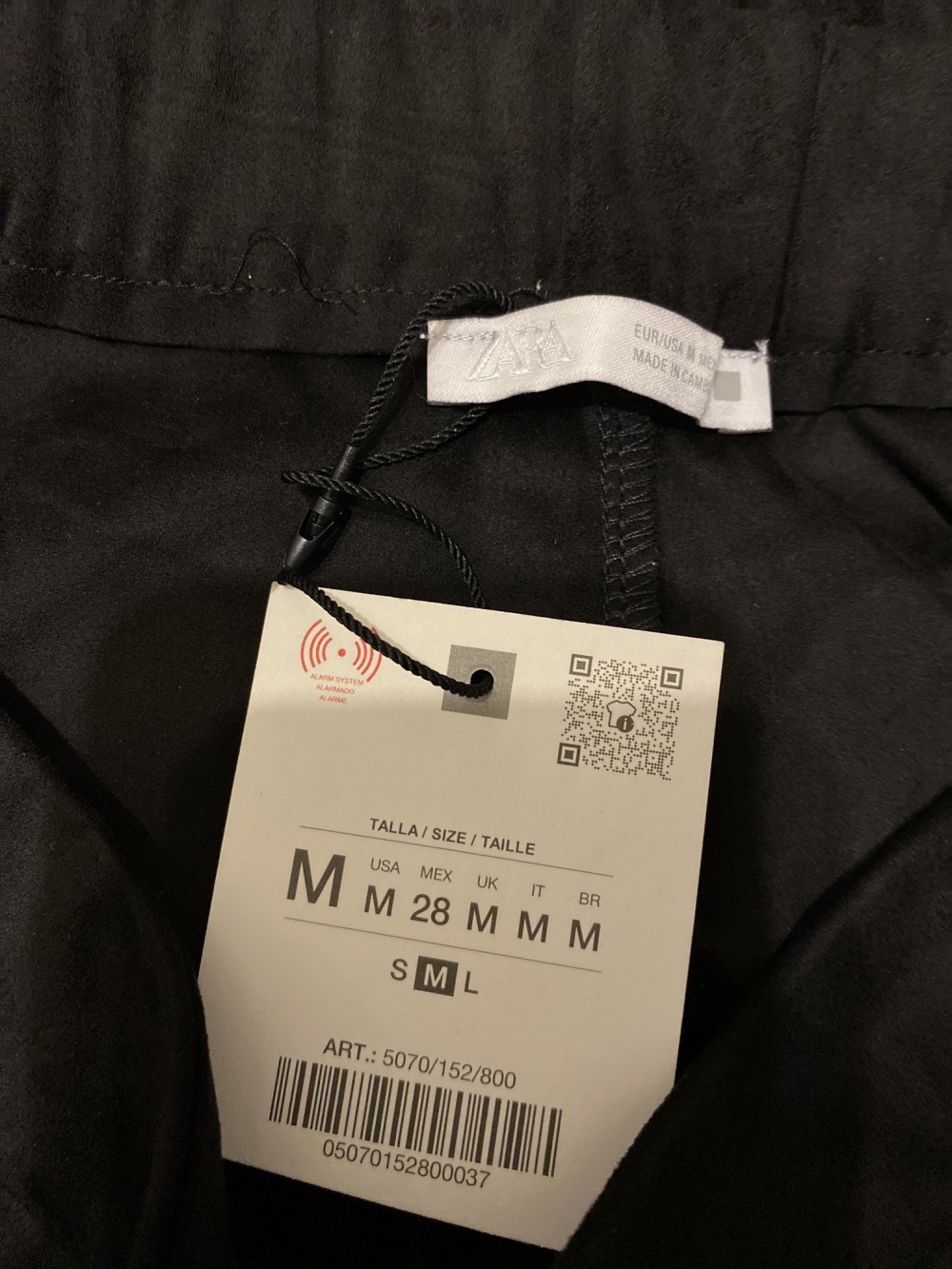 Замшевые брюки ZARA, размер 48-50