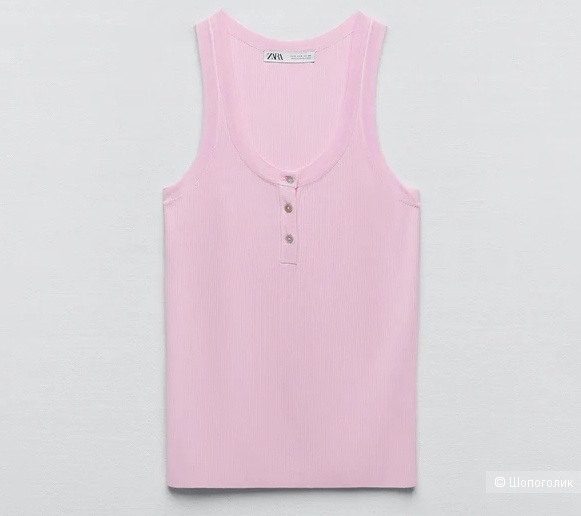 Майка топ в рубчик Zara L
