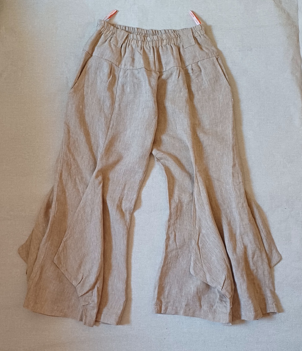 Льняное брюки годэ, ХL, one size.