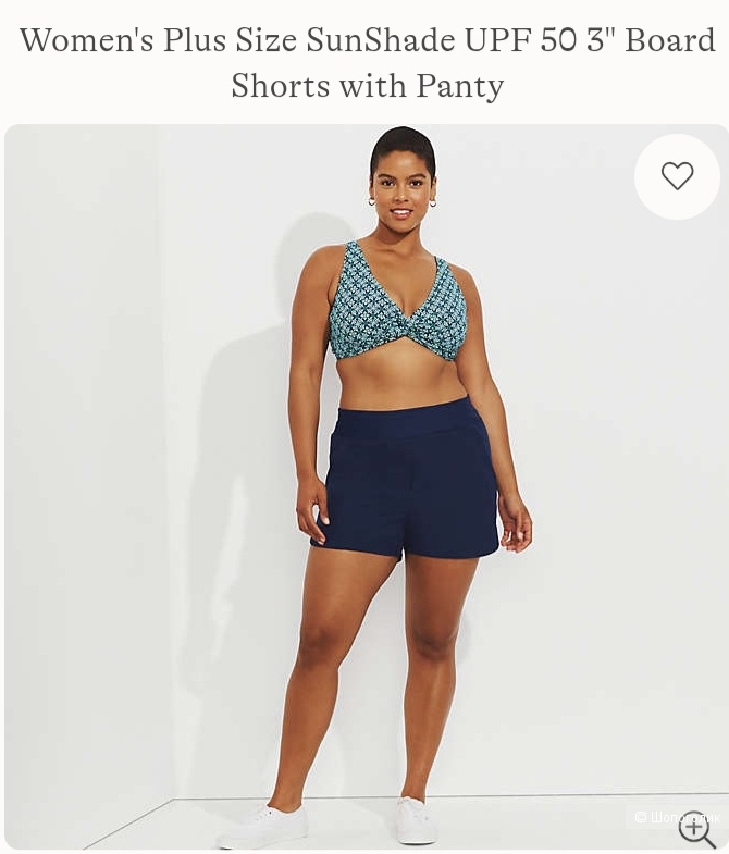 Плавательные шорты UPF50 Lands' End XXL