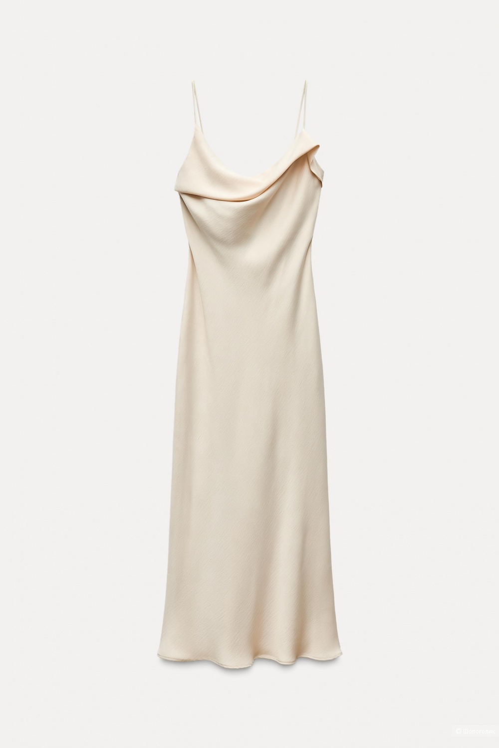 Платье Zara атласное в бельевом стиле, L