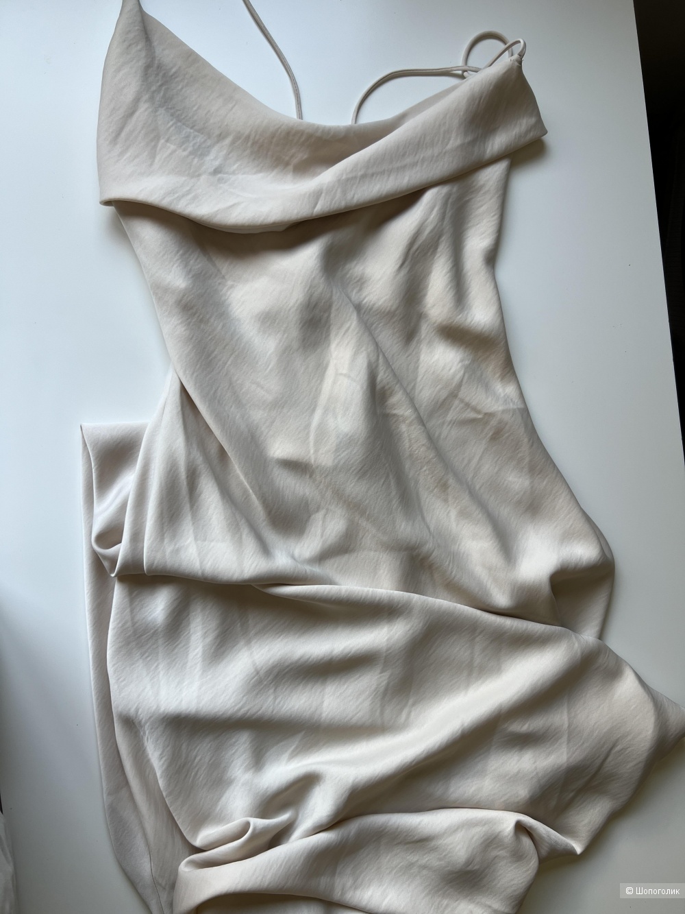 Платье Zara атласное в бельевом стиле, L