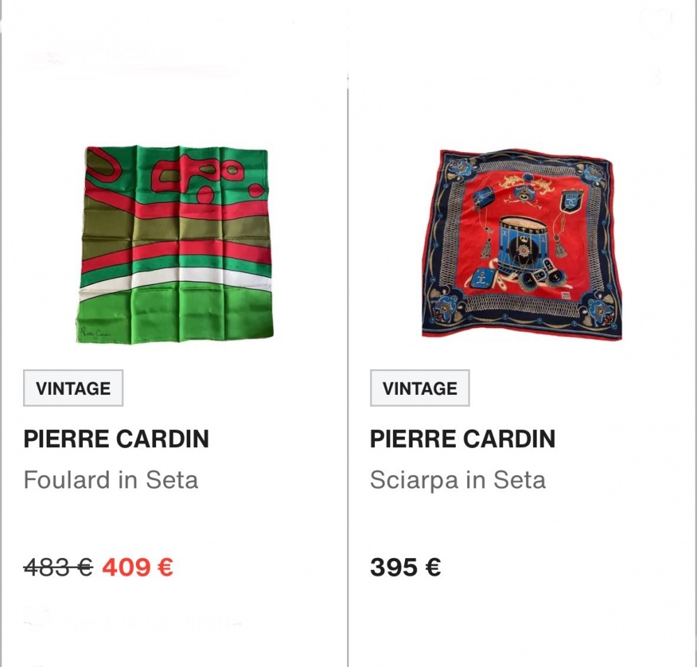 Шелковый платок Pierre Cardin 84x84 см.
