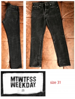 Джинсы MTWTFSS WEEKDAY  мужские р-р 31