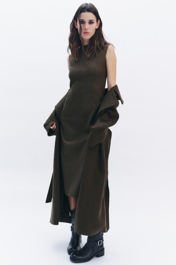 Шерстяное платье-сарафан Zara (S, RUS 44)
