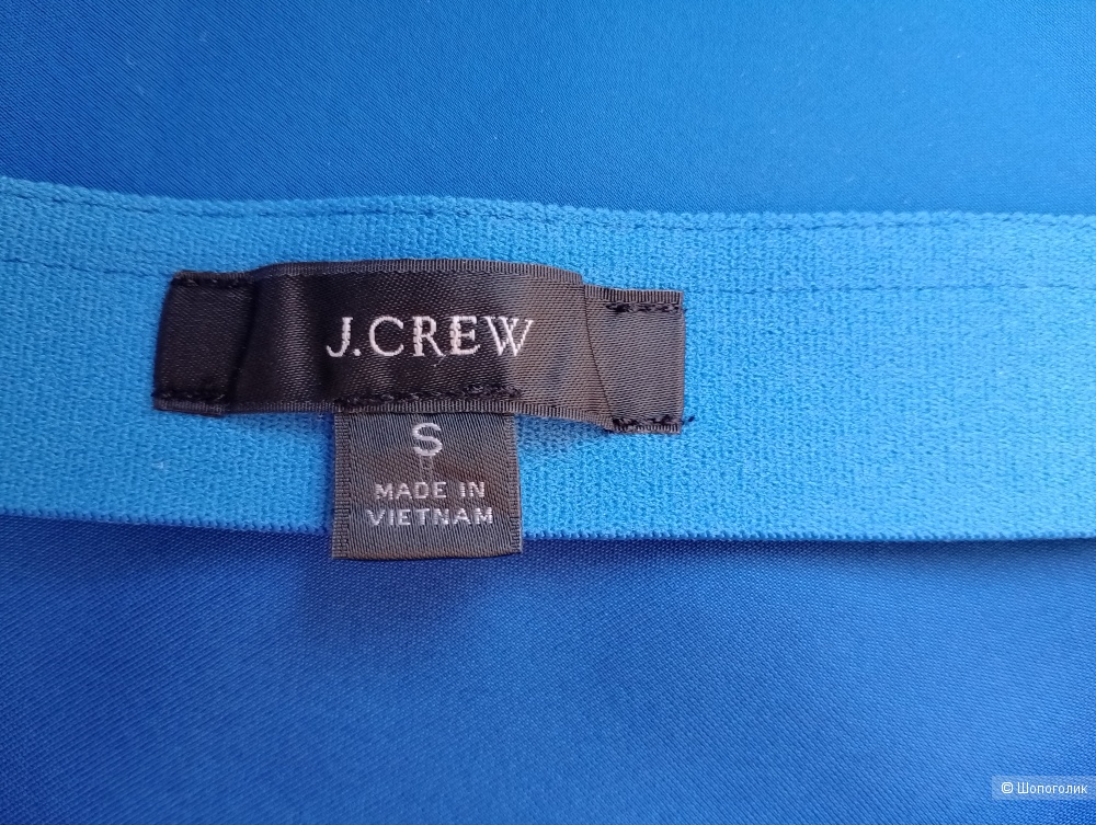 Юбка слип миди j crew синяя, S