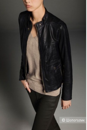 Кожаная куртка Massimo Dutti, S