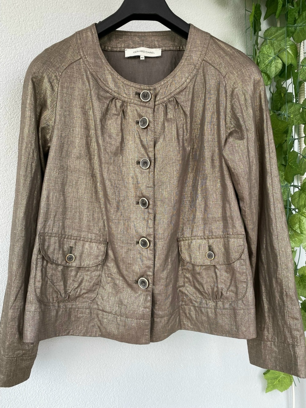Льняной жакет GERARD DAREL, размер 44-46