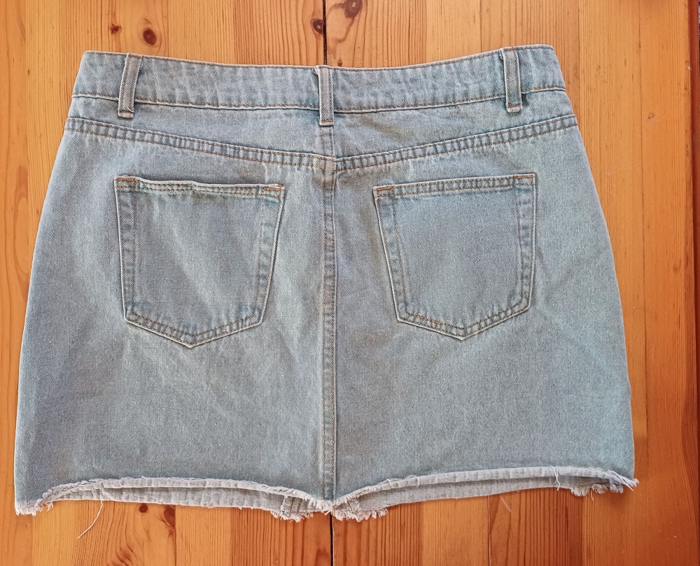 Джинсовая мини юбка boohoo, M, L