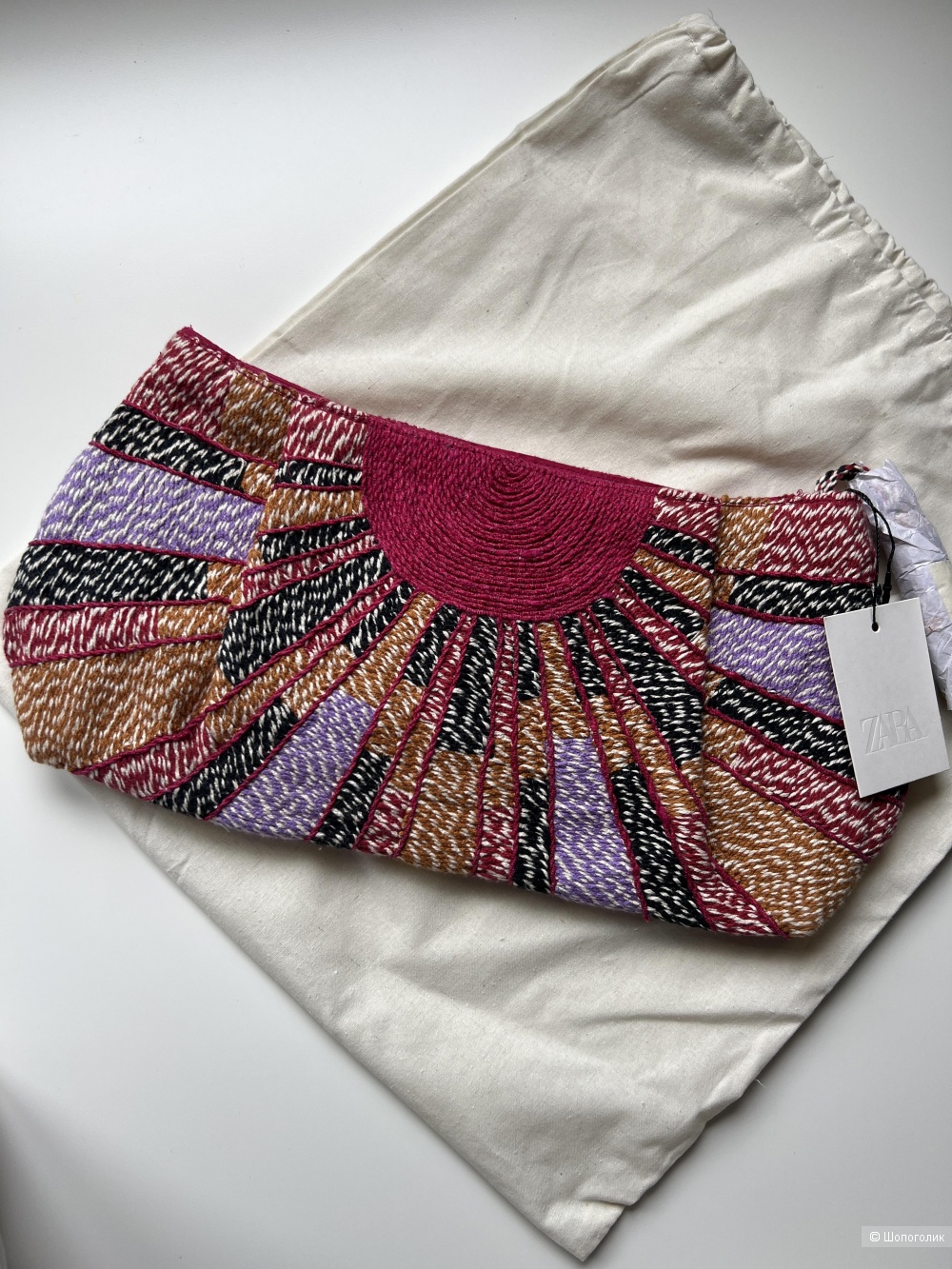 Сумка клатч плетеная Zara