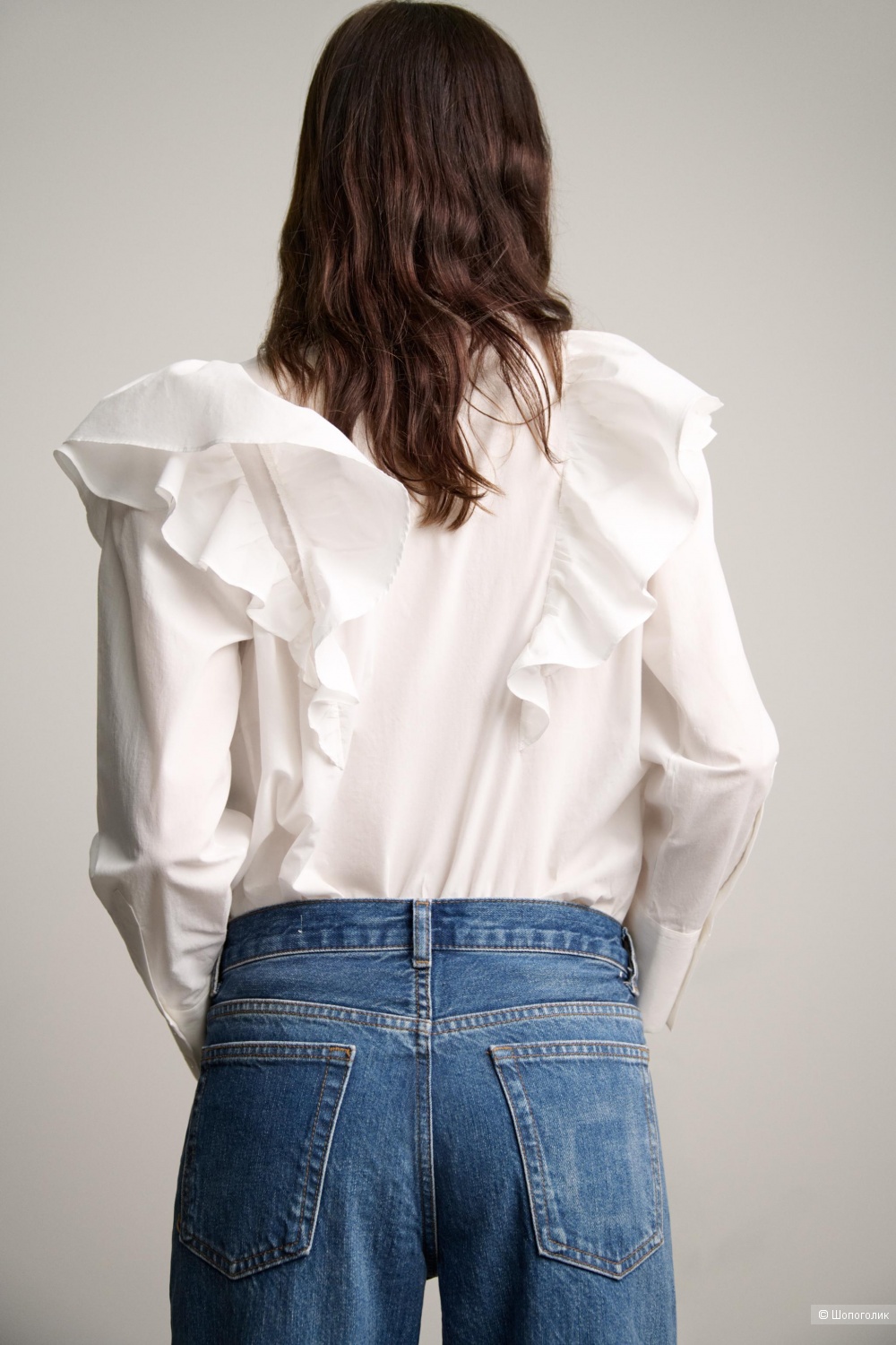 Джинсы Zara новые прямые голубые, 48