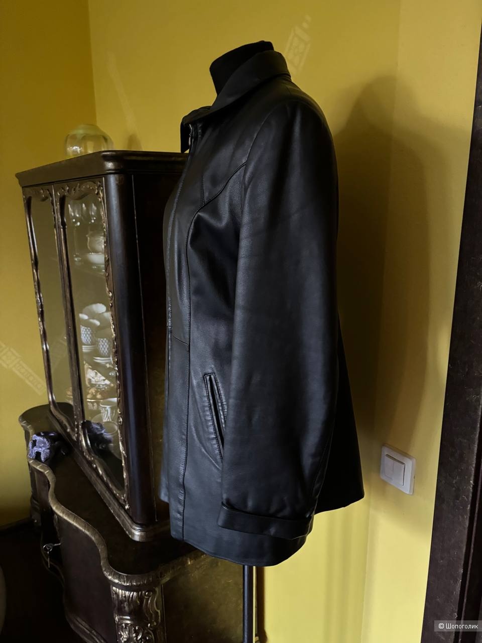 Куртка кожаная Fine collection Plus Private Desing, размер L.