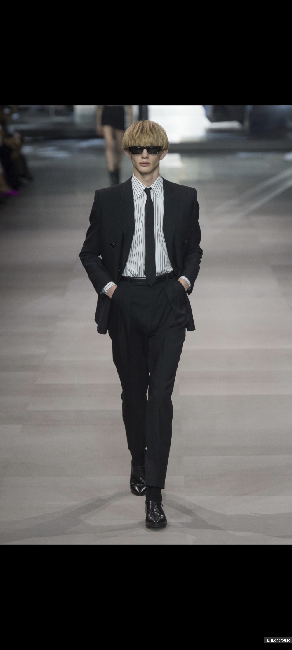 Галстук Saint Laurent one size