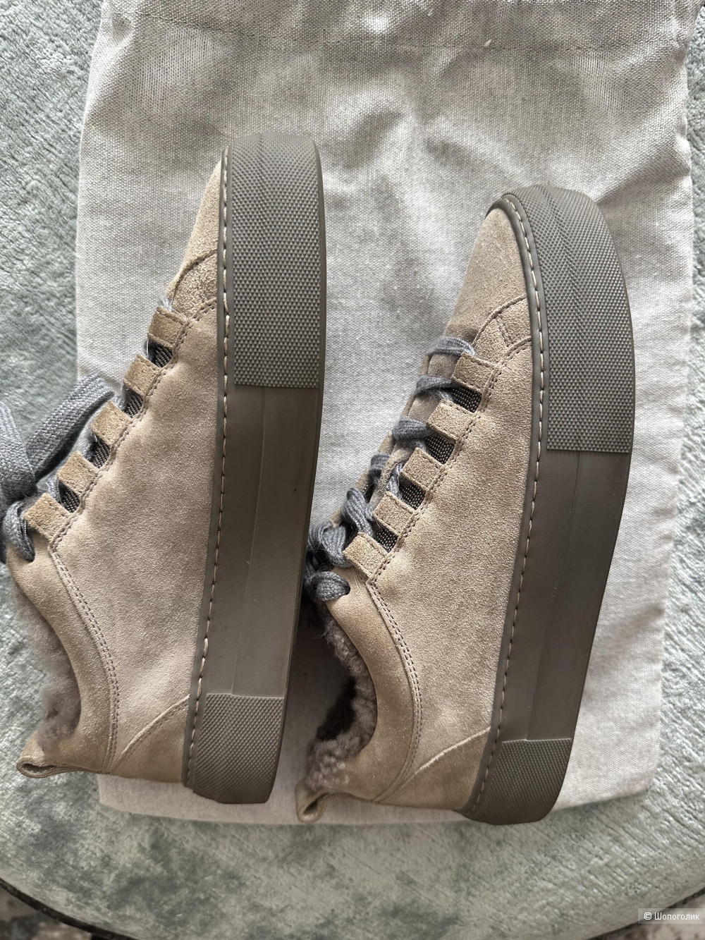 Зимние кеды Brunello Cucinelli на 37