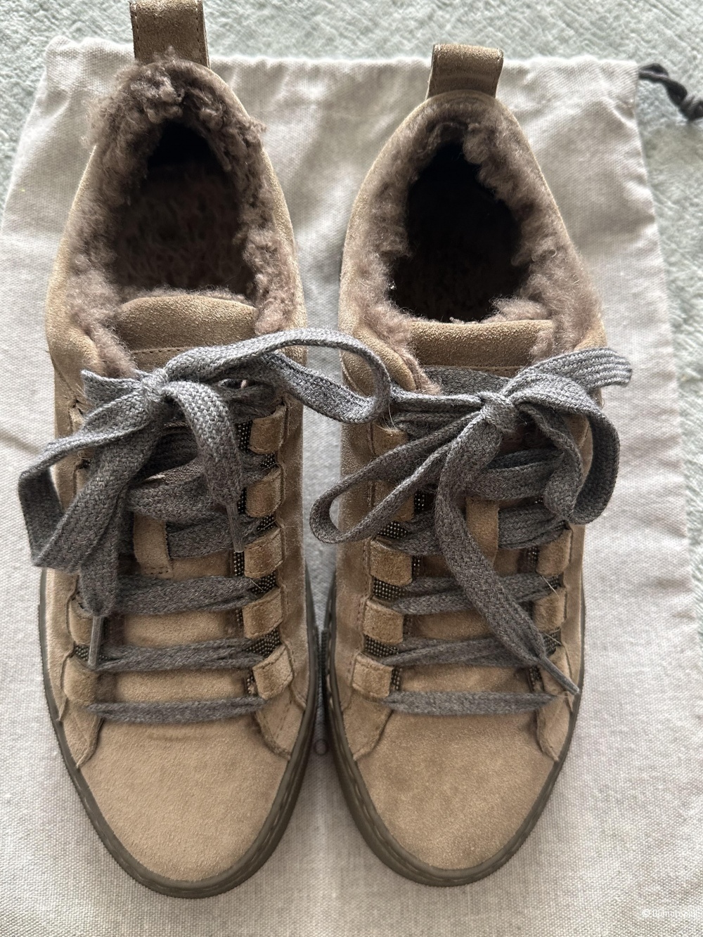 Зимние кеды Brunello Cucinelli на 37