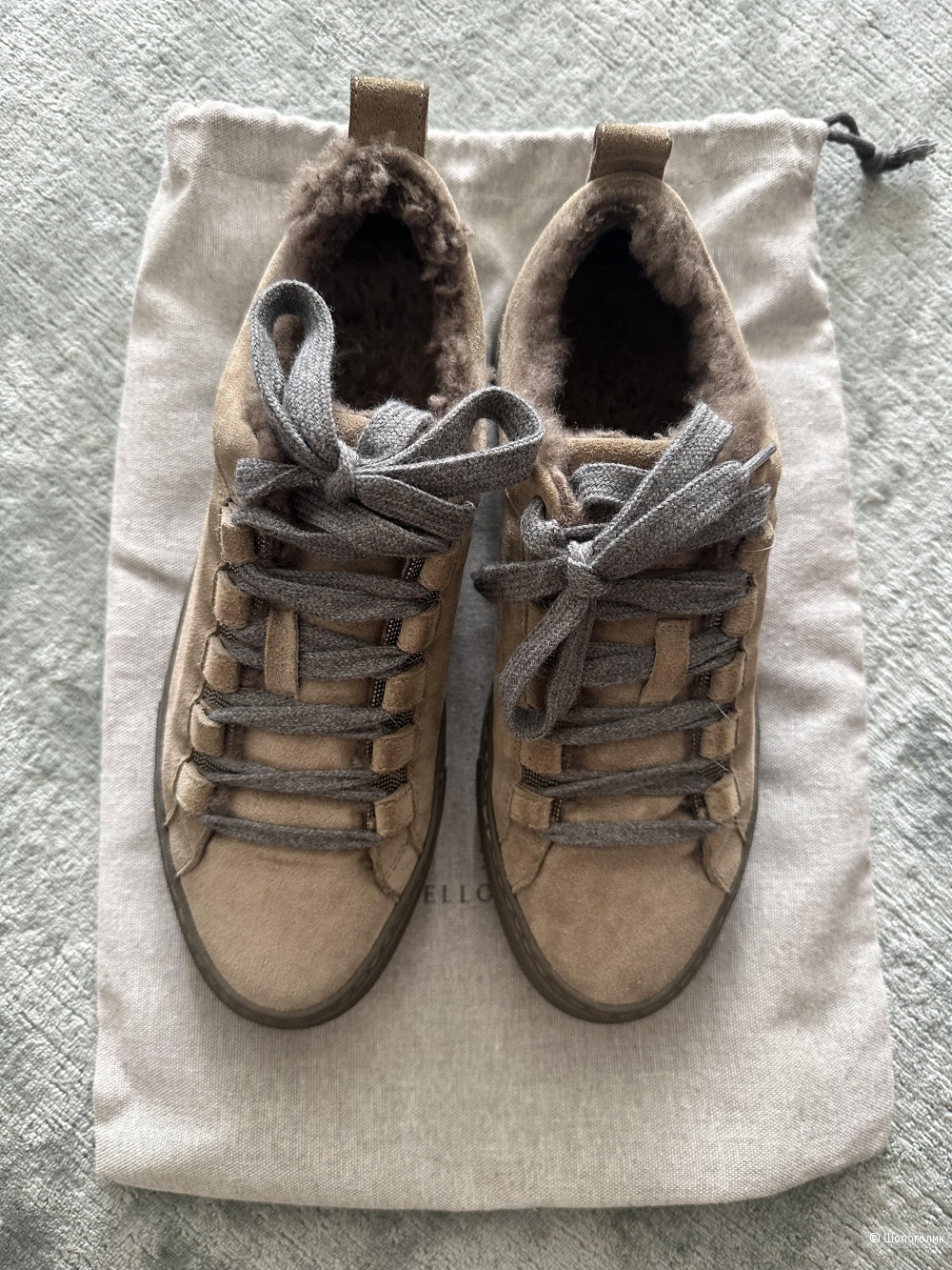 Зимние кеды Brunello Cucinelli на 37