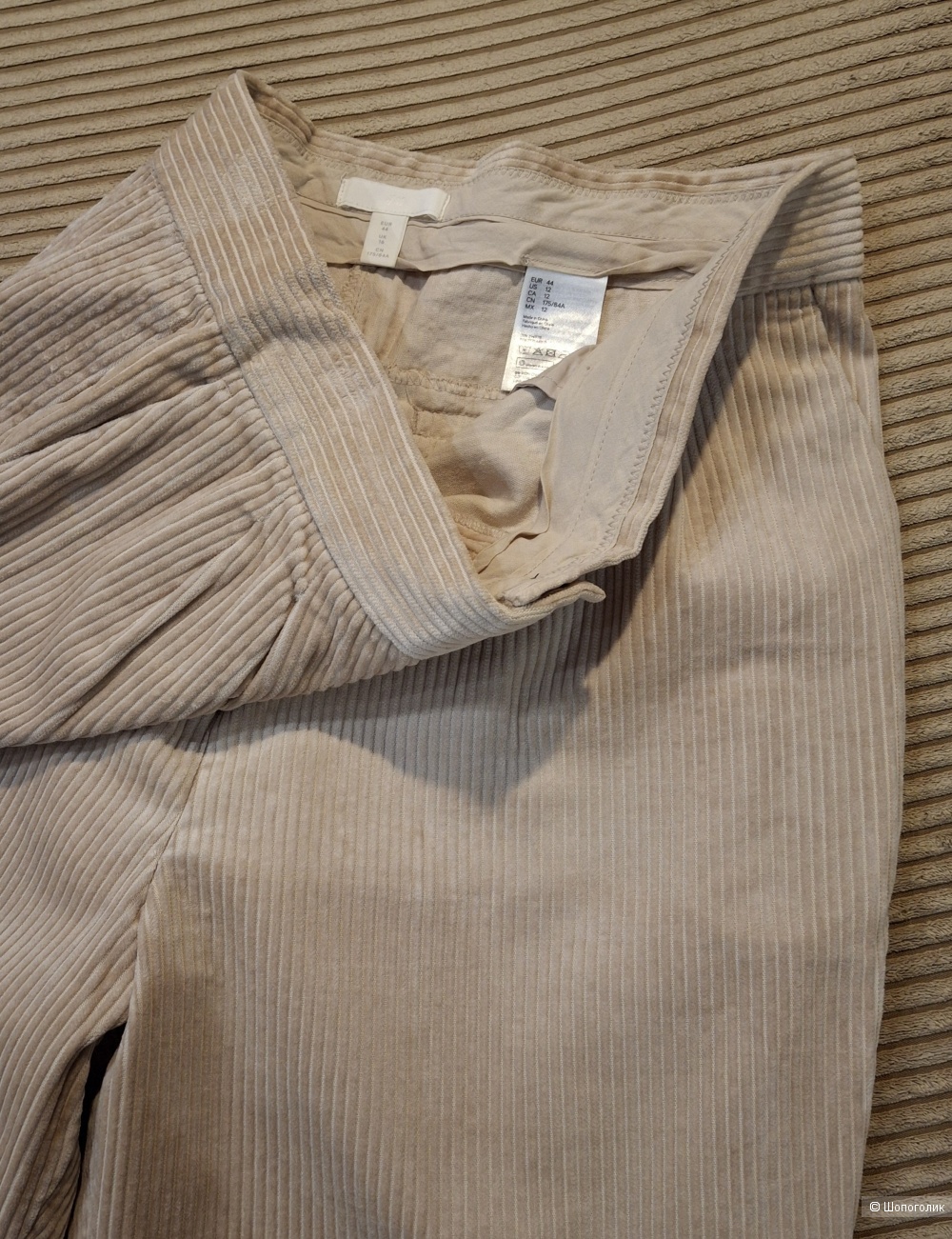 Вельветовые брюки H&M/48