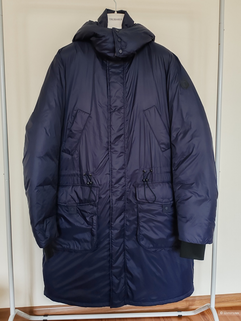 Парка/ пуховик Trussardi, размер 48 IT, на 48-50-52