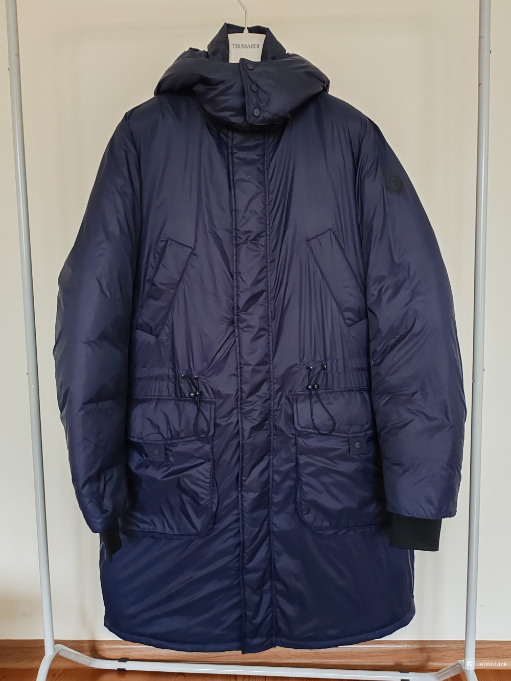 Парка/ пуховик Trussardi, размер 48 IT, на 48-50-52