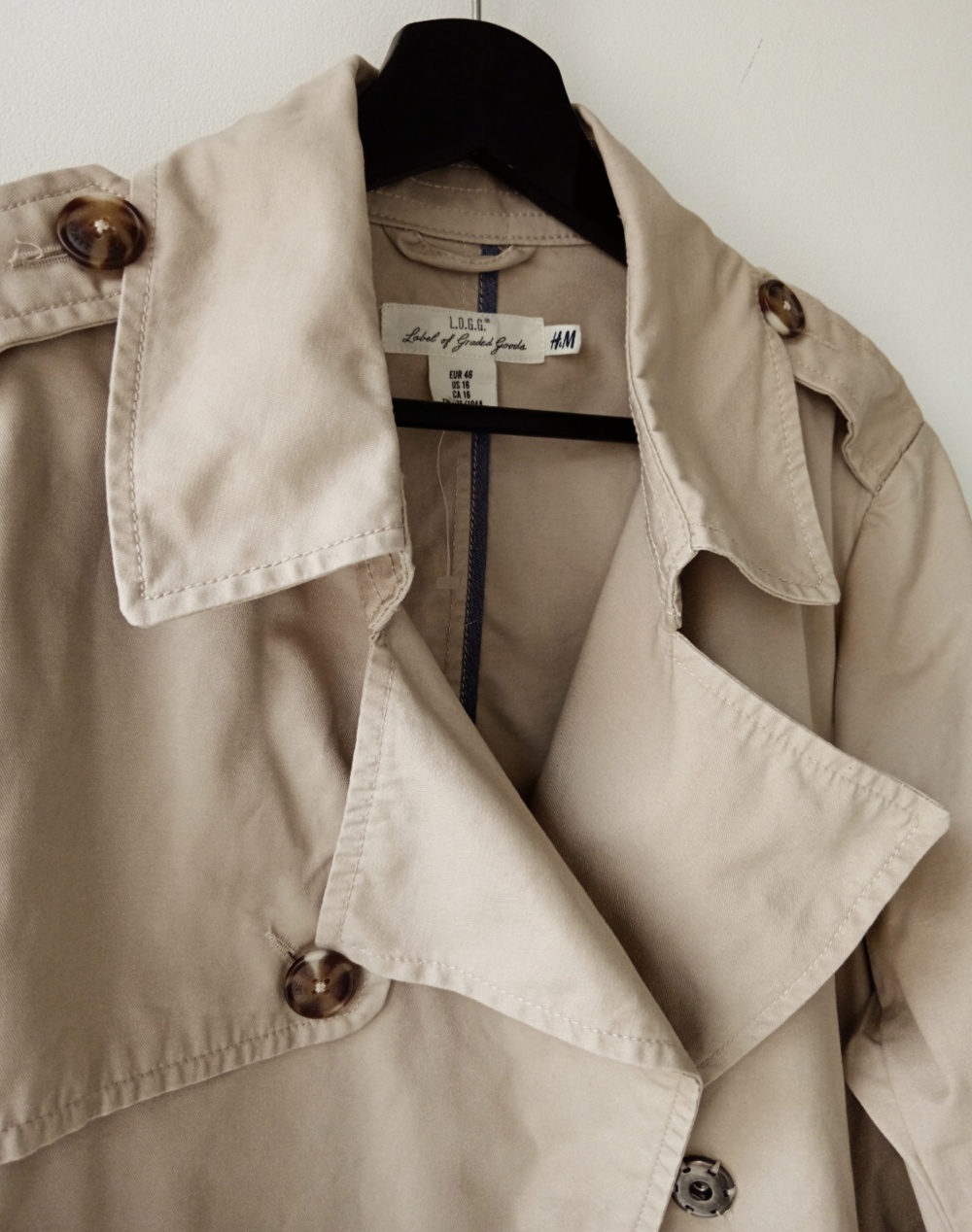 Тренч LOGG H&M 52 размер