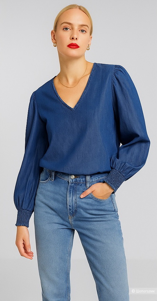 Джинсовая блуза блузка JDY р. 12UK (46-48)
