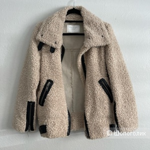 Zara меховая куртка размер XL 48-50
