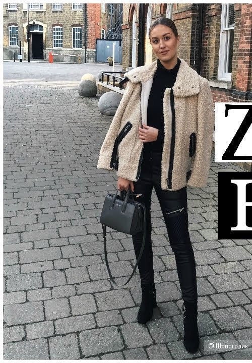 Zara меховая куртка размер XL 48-50