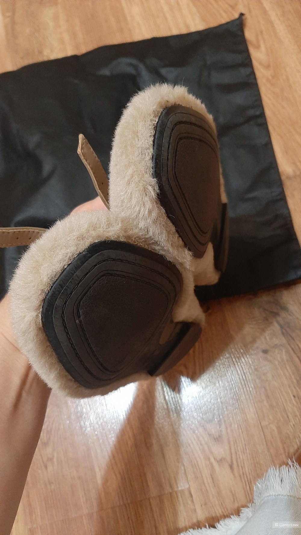Меховые балетки zara р. 40