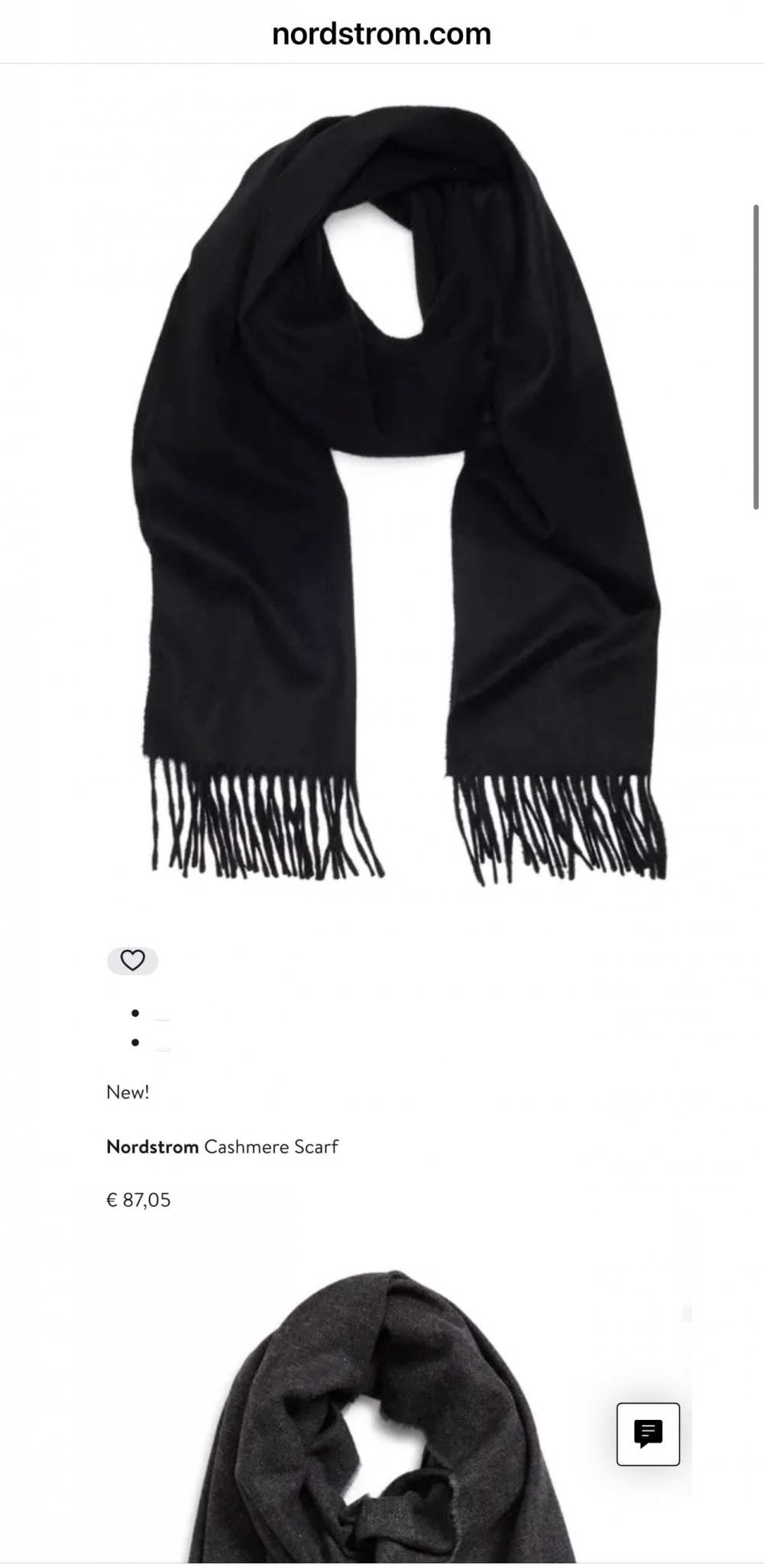 Шарф Nordstrom размер one size