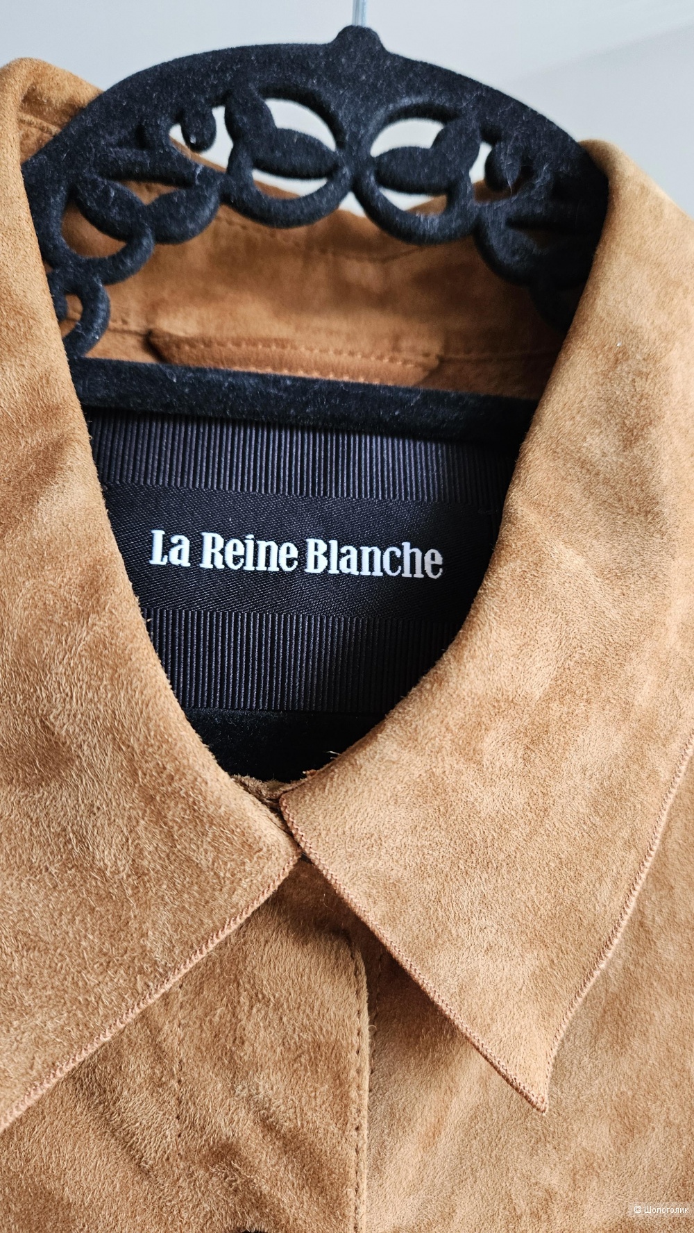 Замшевая рубашка LaReineBlanche,размер 44