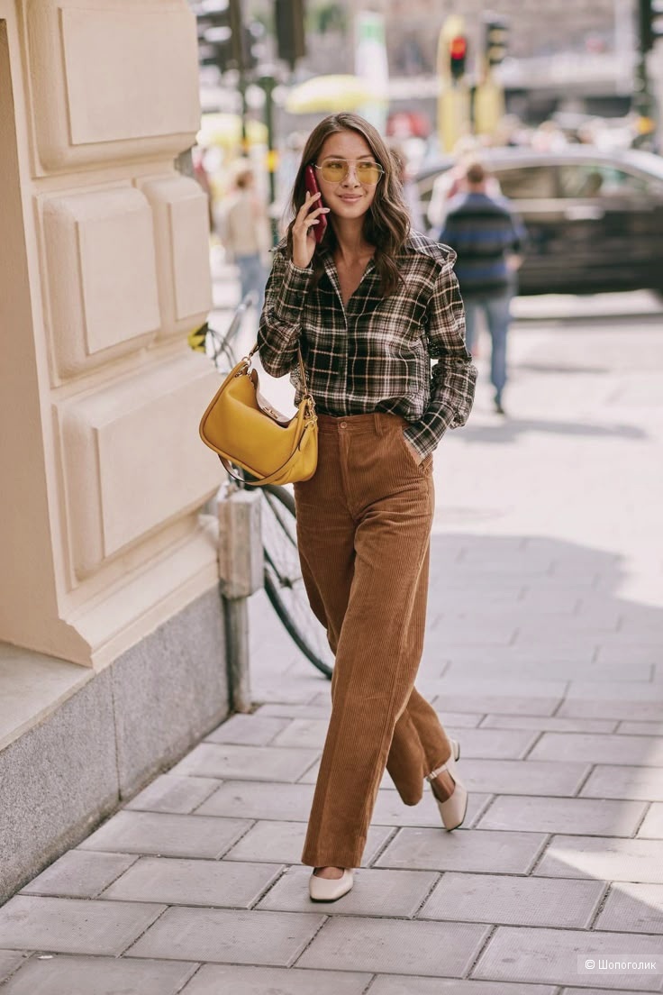 Вельветовые брюки H&M/44