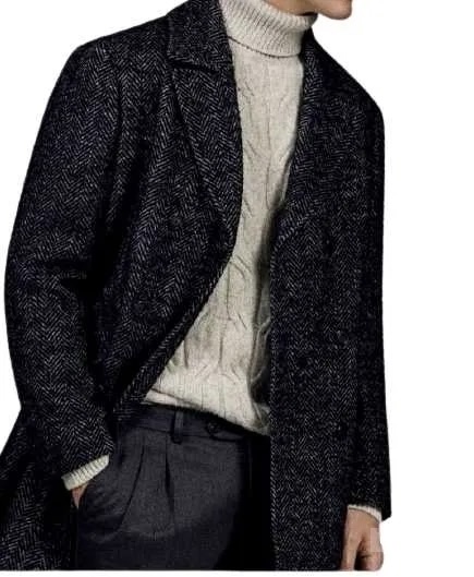 Massimo dutti мужское шерстяное пальто размер 50