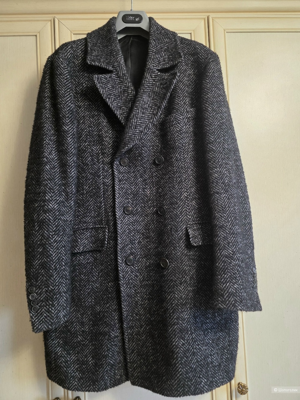 Massimo dutti мужское шерстяное пальто размер 50